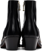 Ernest W. Baker Black Studded Western Boots