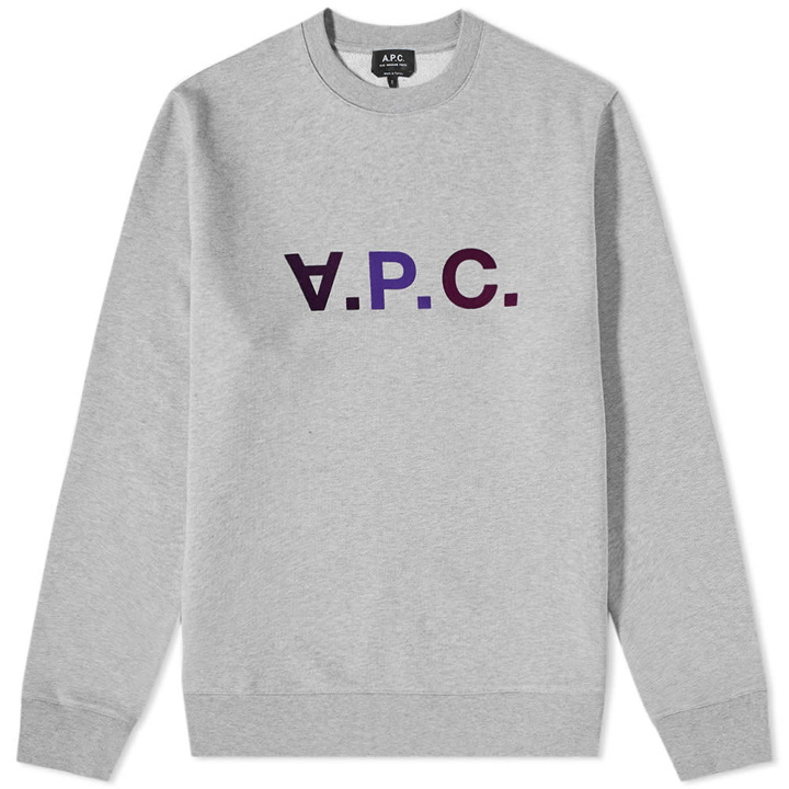 Photo: A.P.C. Vpc Multicolour Logo Crew Sweat