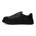 Jil Sander Black Leather Platform Sneakers