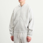 SKIMS Men's Zip Hoodie in Light Heather Grey
