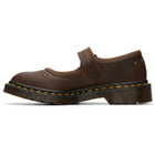 Dr. Martens Brown Mary Jane Flower Loafers
