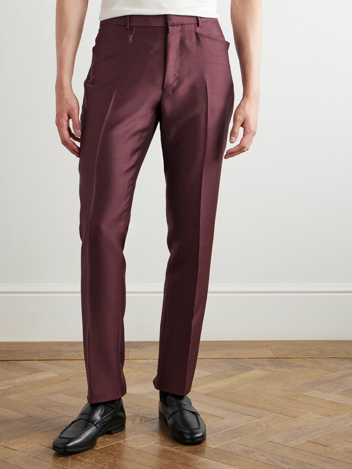TOM FORD - Dyllan Straight-Leg Wool, Mohair and Silk-Blend