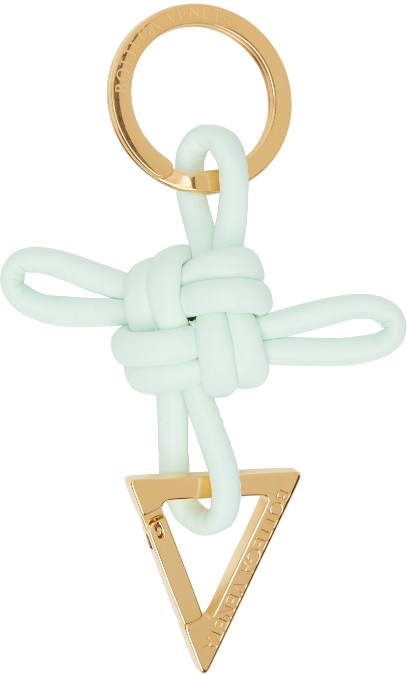Bottega Veneta Green Triangle Key Ring Bottega Veneta