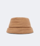Max Mara Reversible camel hair and silk bucket hat