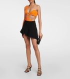 Roberta Einer Legato asymmetrical cotton-blend bodysuit
