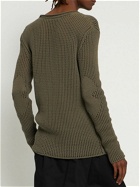 DION LEE - Tricot Cotton Crewneck Sweater