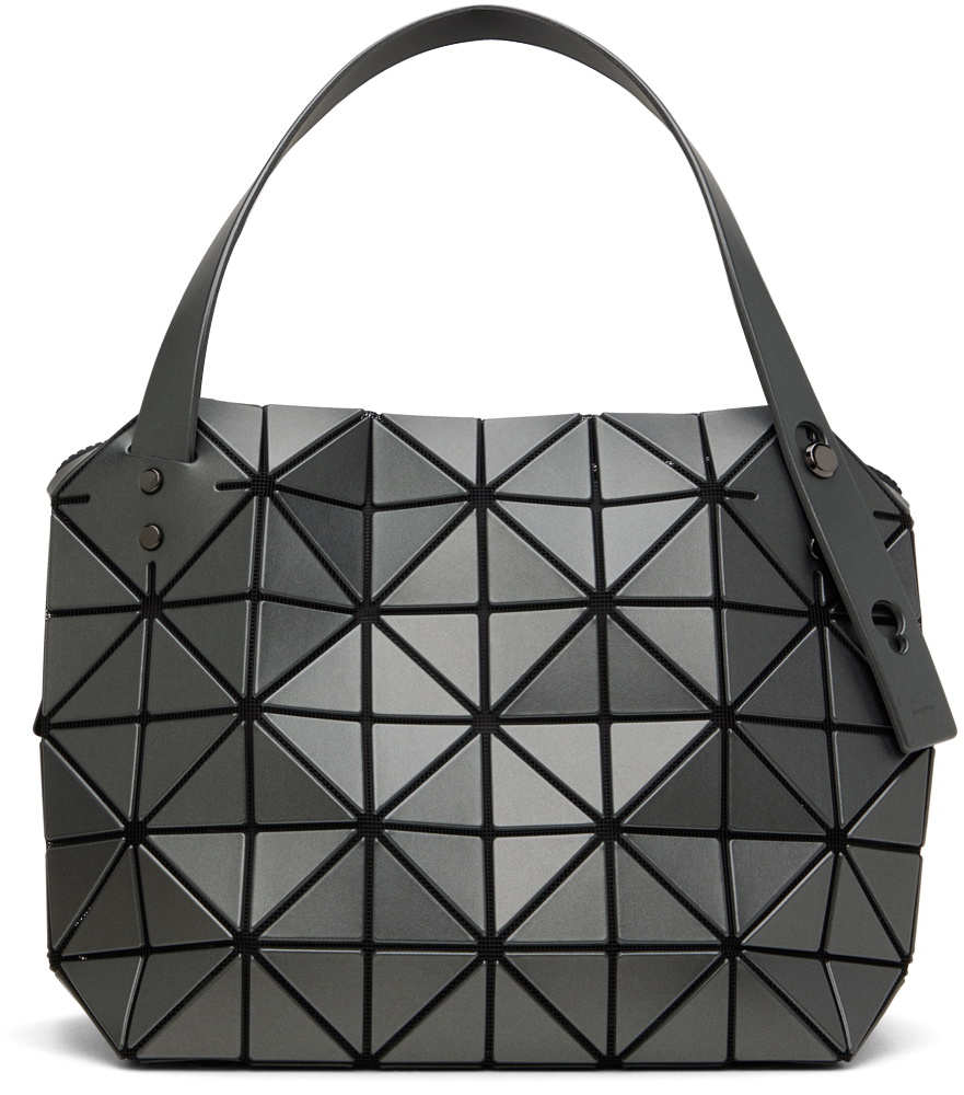 BAO BAO ISSEY MIYAKE Gunmetal Large Boston Bag Bao Bao Issey Miyake