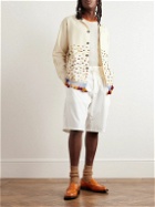 Karu Research - Tasselled Embroidered Appliquéd Cotton Jacket - Neutrals