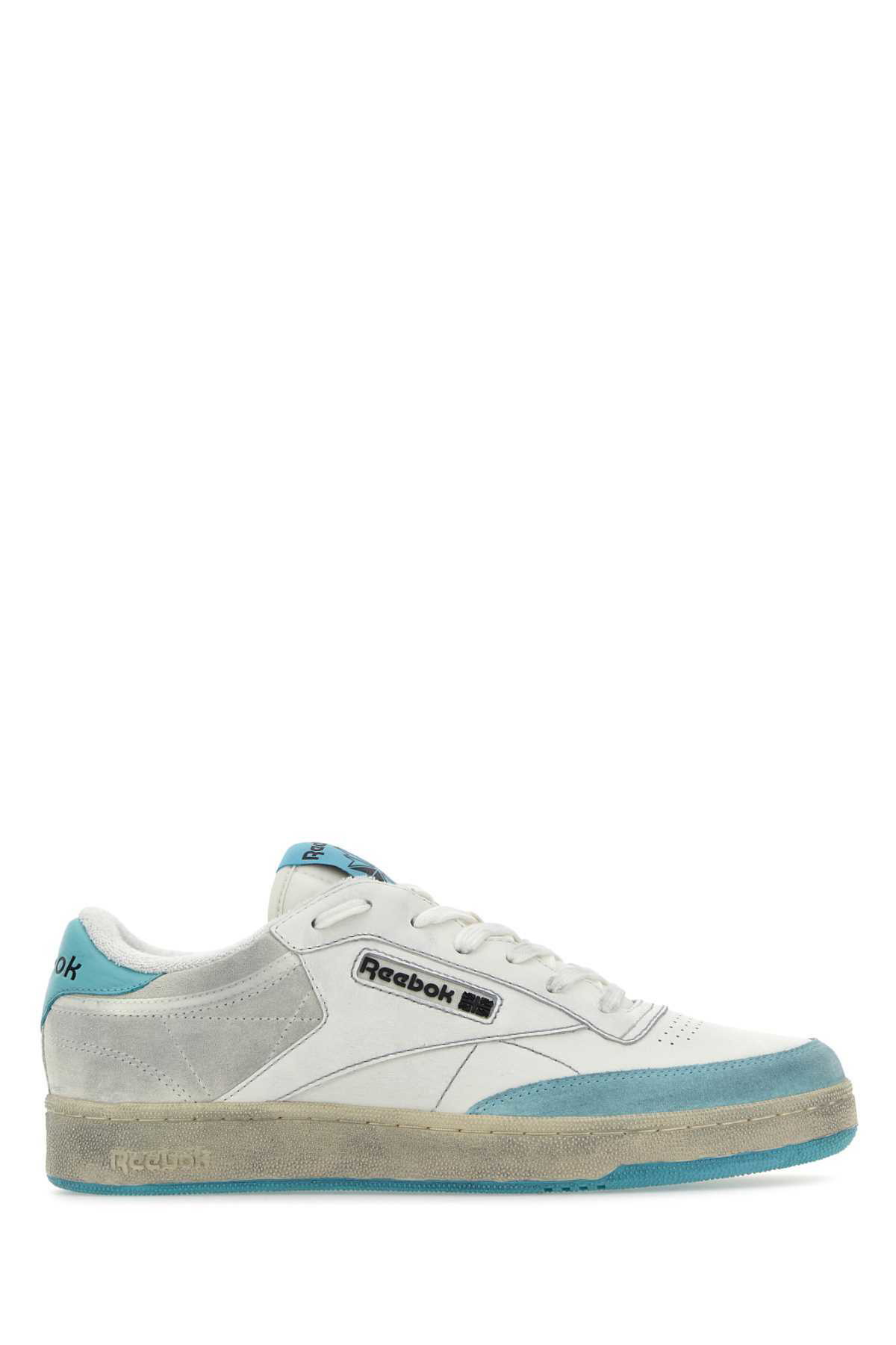 スニーカー Reebok Two-tone leather and suede Club C sneakers Reebok Two-tone Leather And Suede Club C Sneakers Reebok