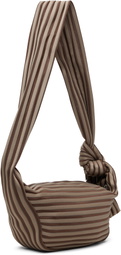 ISSEY MIYAKE Gray June Linear Knit 56 Bag