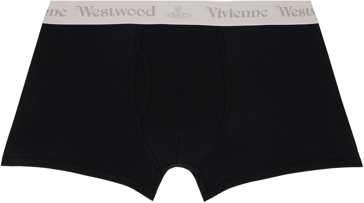 Vivienne Westwood Two-Pack Black & Gray Band Boxer Briefs