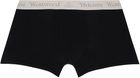 Vivienne Westwood Two-Pack Black & Gray Band Boxer Briefs