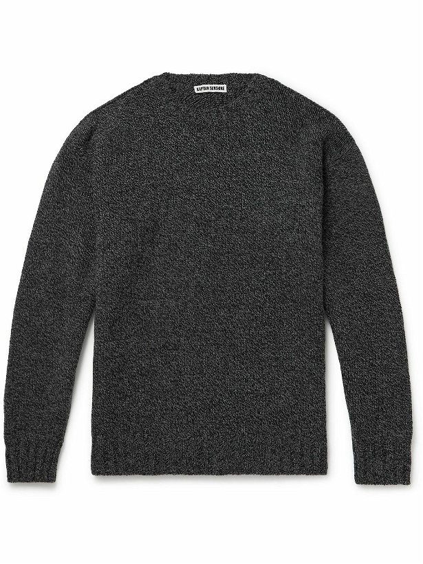 Photo: Kaptain Sunshine - Throwing Fits Wool Sweater - Gray