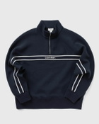 Calvin Klein Jeans LS COTTON SPACER STRIPE RIB QTR Blue Mens Half-Zip