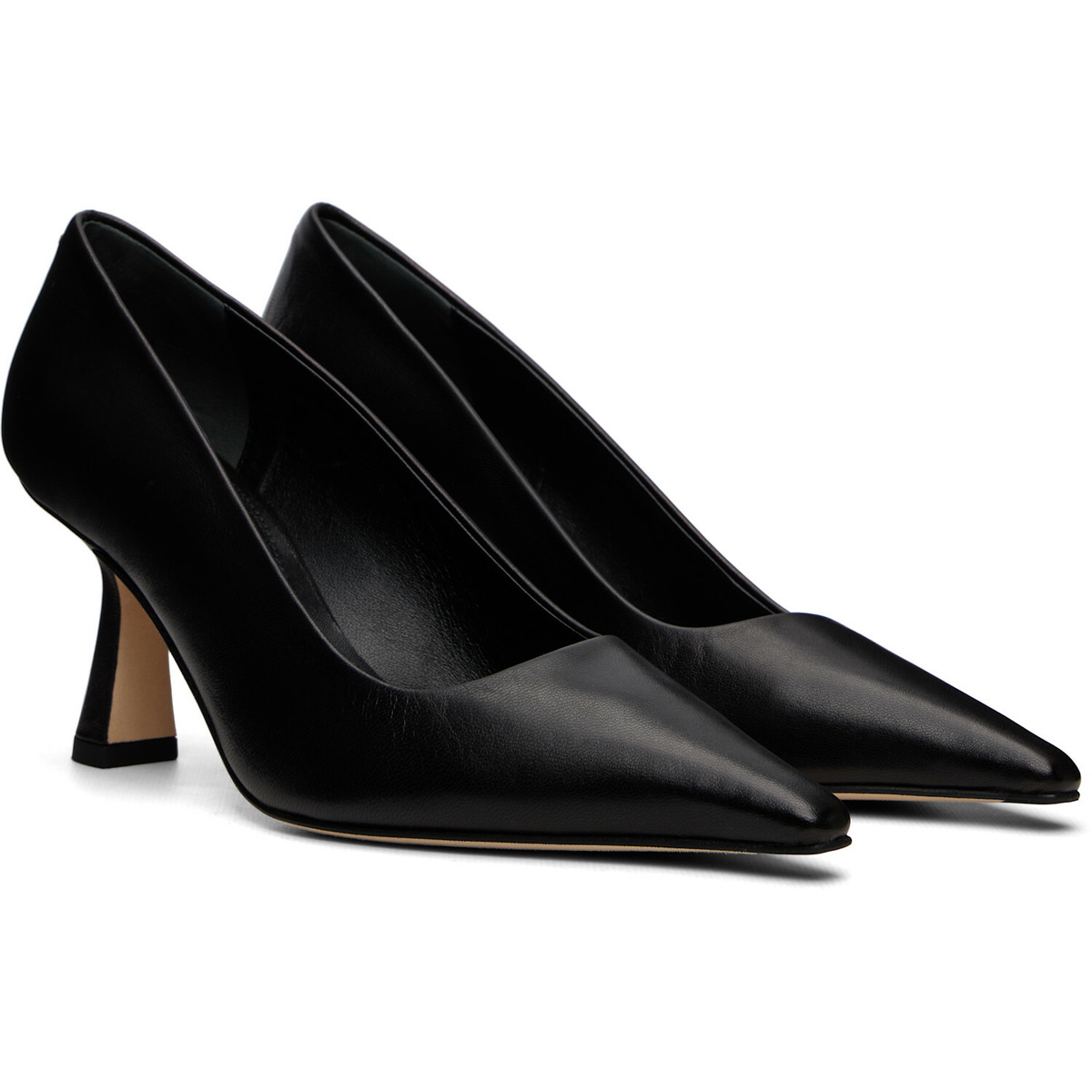 Aeyde Black Zandra Chiseled Heels