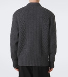Simone Rocha Cable-knit embellished virgin wool cardigan
