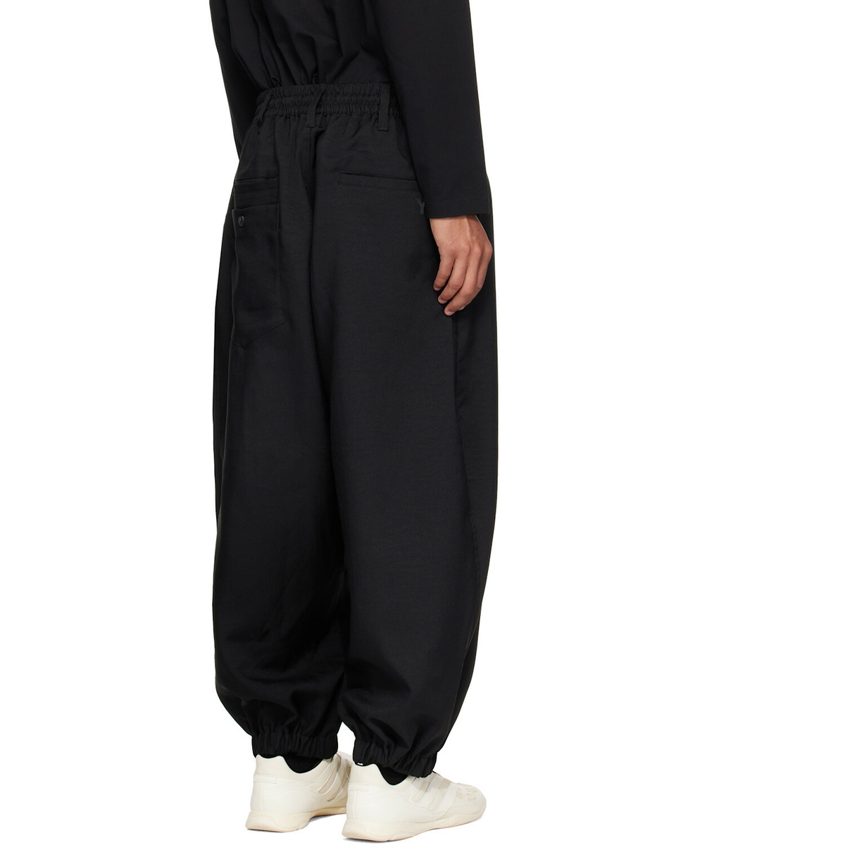Y-3 Black Sport Uniform Cuffed Trousers