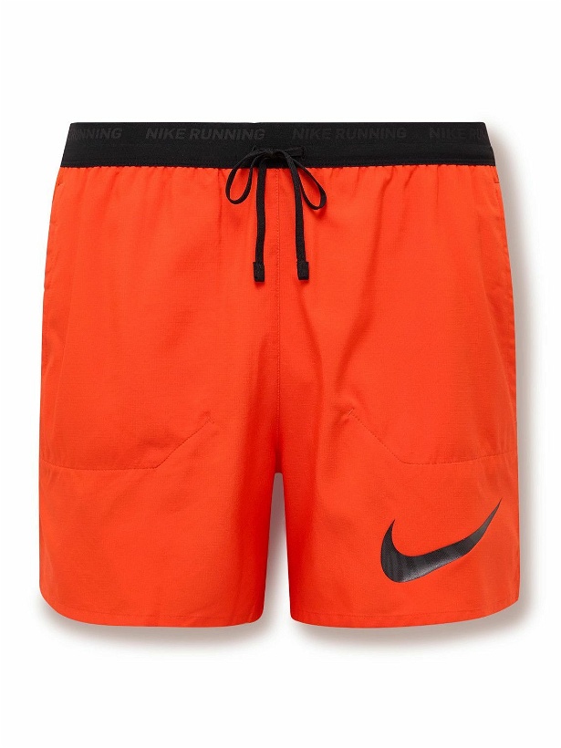 Photo: Nike Running - Flex Stride Run Energy Slim-Fit Dri-FIT Ripstop Shorts - Red