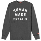 Human Made Men's Long Sleeve Dryalls T-Shirt in Black