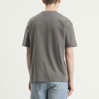 Palmes Men's Logo Stitch T-Shirt in Charcoal