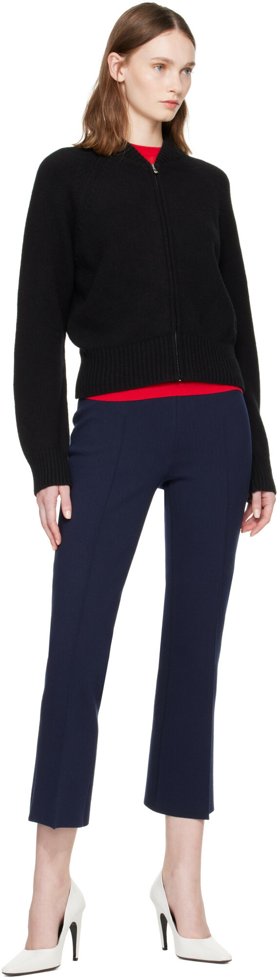 High Sport Black Velma Zip Up Sweater