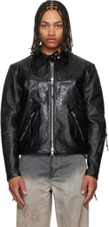 OUR LEGACY Black Yurei Leather Jacket