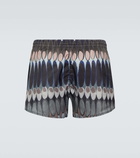 Commas Printed swim trunks