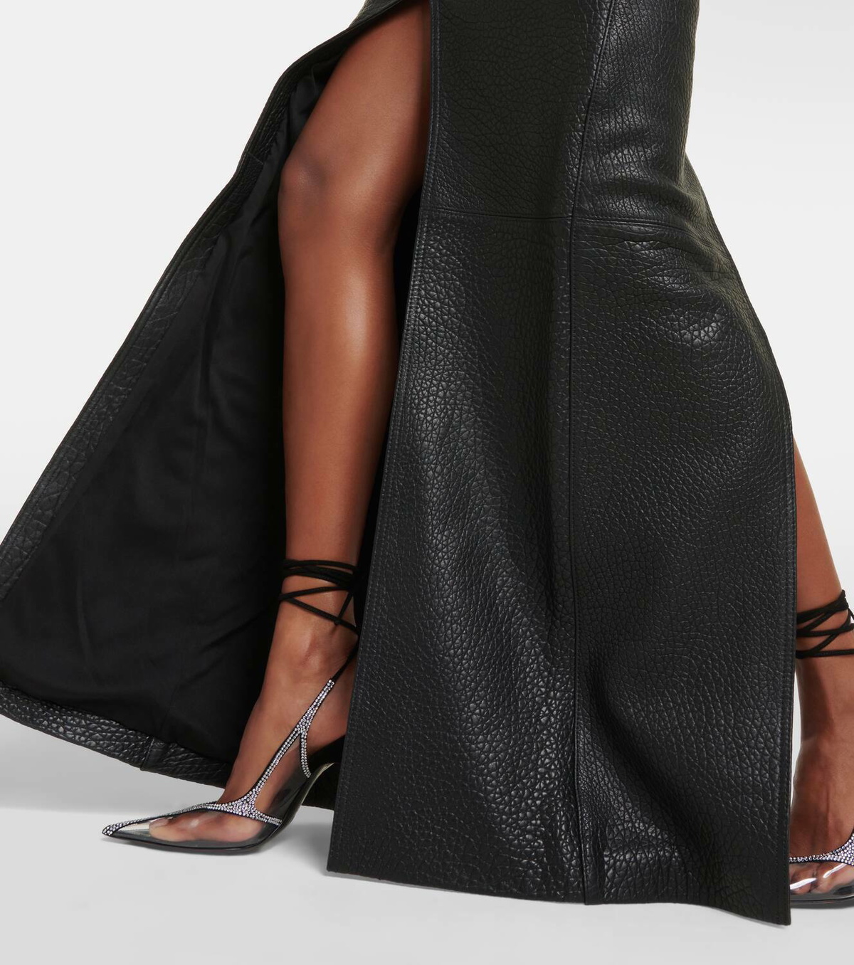 David Koma Leather split-hem maxi skirt David Koma David Koma Leather split-hem maxi skirt David Koma