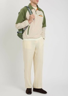 Malbon Marina Panelled Stretch-nylon Windshirt Cream
