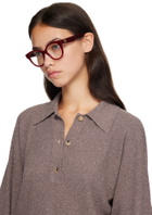LOEWE Red Anagram Glasses