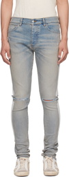 AMIRI Blue Bones Slash Jeans