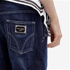 Dolce & Gabbana Men's Plate Denim Jeans in Indigo