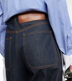 Loewe - High-rise cropped jeans
