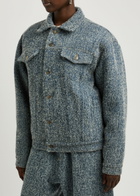 Giuseppe DI Morabito Bouclé Denim Jacket Blue