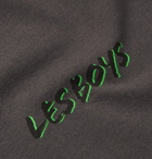 Les Girls Les Boys - Logo-Print Cotton-Jersey T-Shirt - Gray