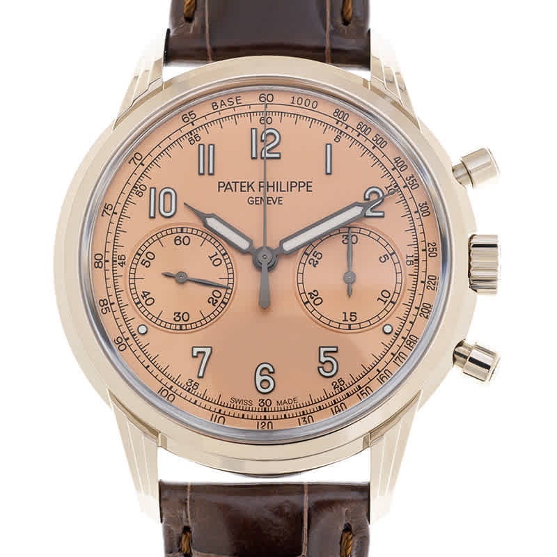 Patek Philippe Complications Salmon Opaline Dial Chronograph Hand Wind Mens Watch 5172G-010