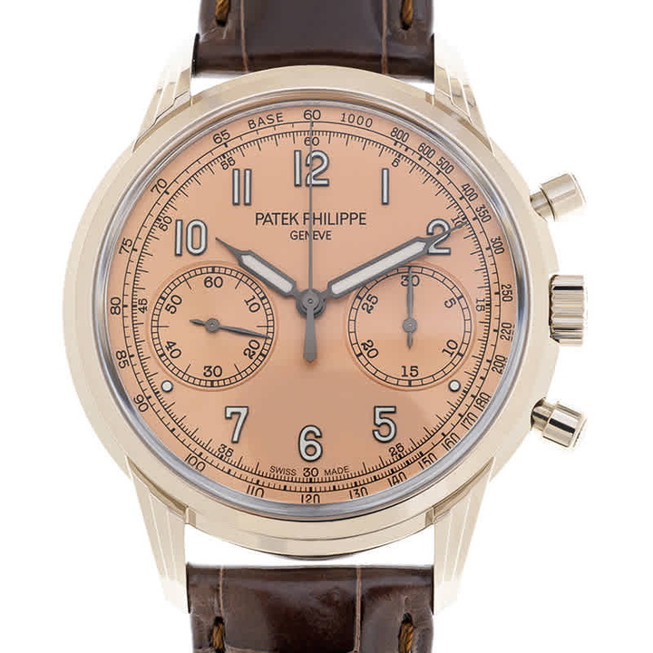 Photo: Patek Philippe Complications Salmon Opaline Dial Chronograph Hand Wind Mens Watch 5172G-010