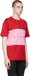 mastermind WORLD Red & Pink Horizontal T-Shirt