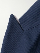 AMI PARIS - Double-Breasted Cotton-Twill Suit Jacket - Blue