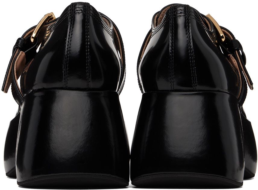 Moschino Black Platform Loafers