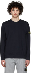 Stone Island Navy Heavy Cotton T-Shirt