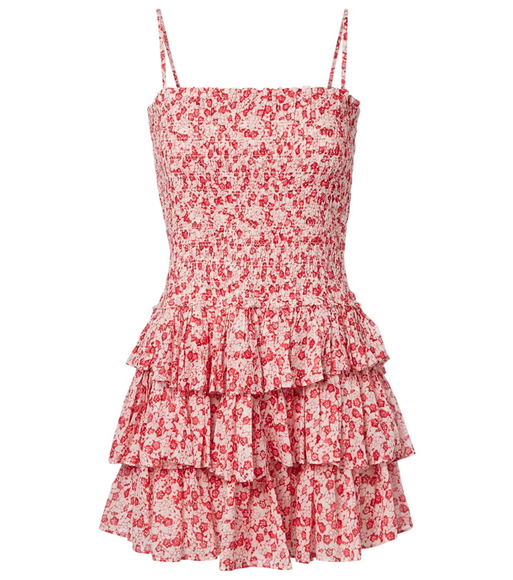 Photo: Marant Etoile Elodie floral smocked cotton minidress