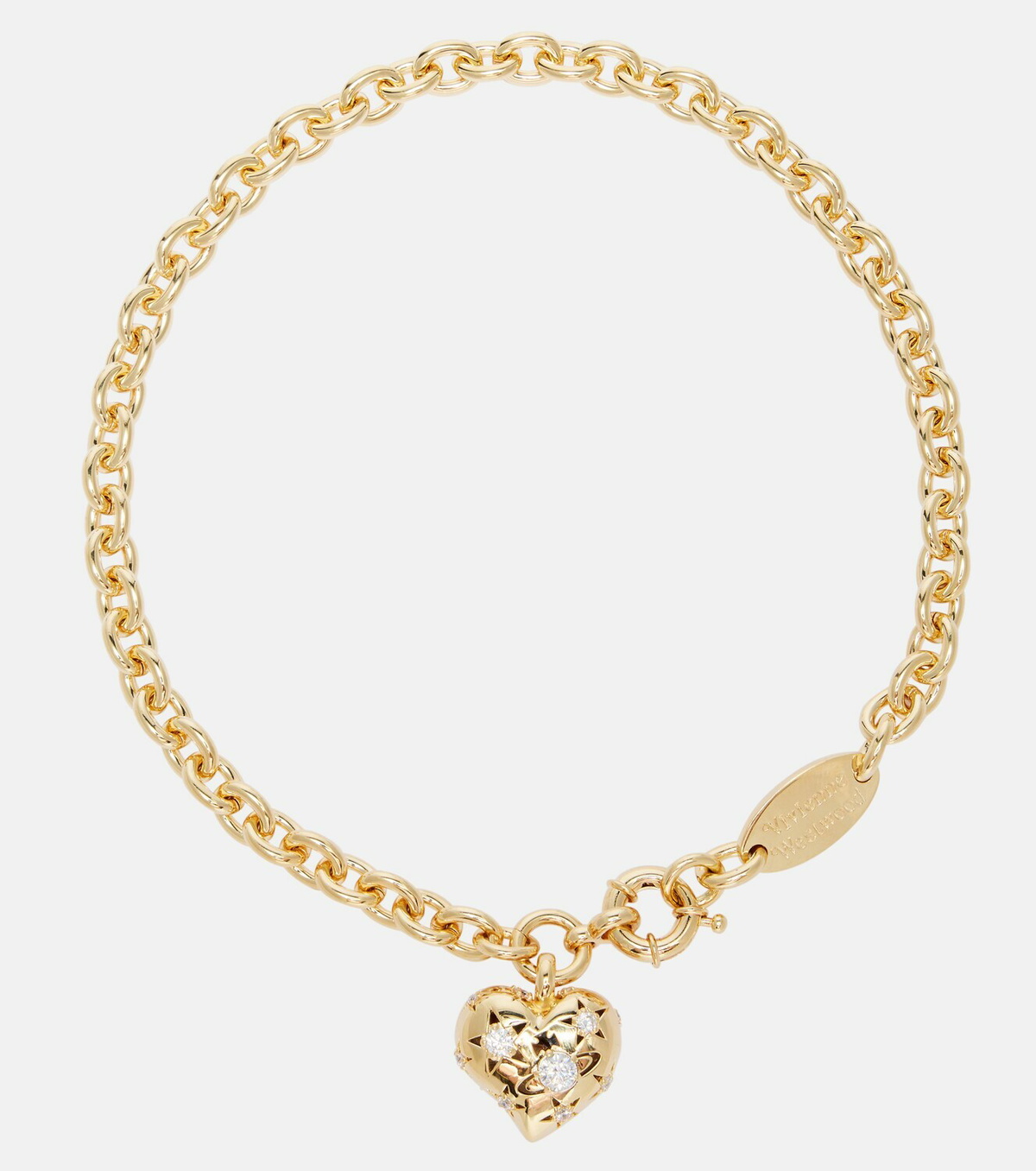 Vivienne Westwood Lee embellished gold-plated necklace