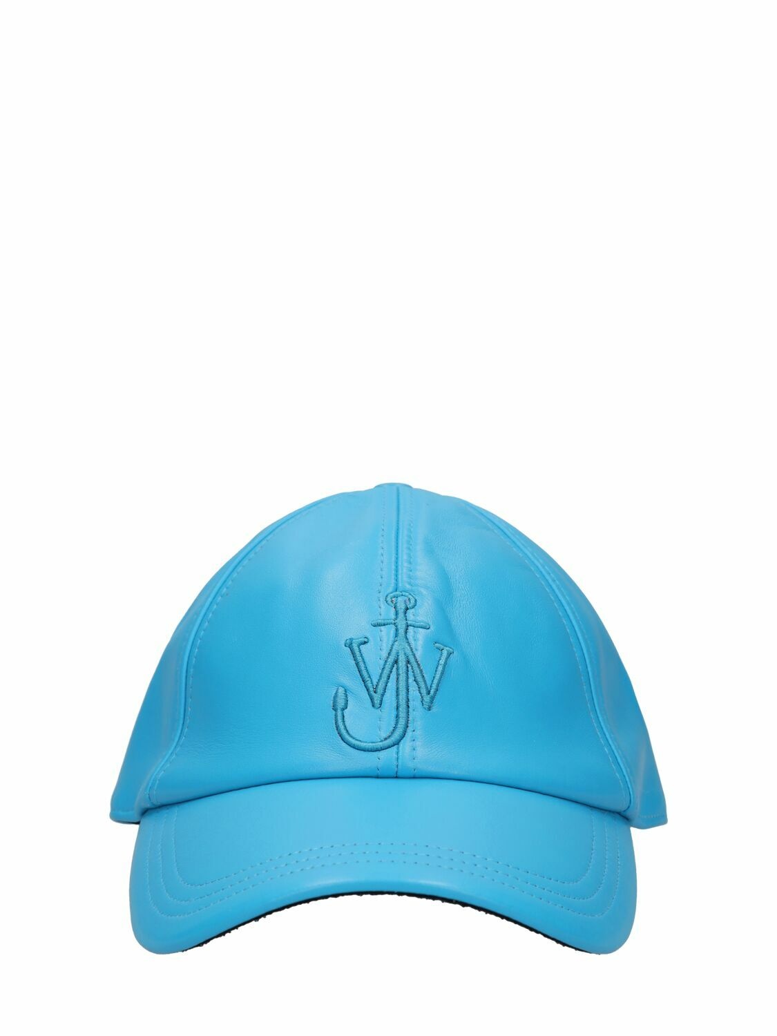 Photo: JW ANDERSON - Logo Embroidery Leather Baseball Cap