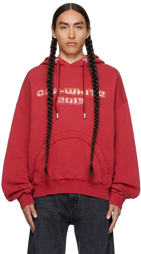 Photo: Off-White Red Digit Bacchus Hoodie