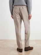 Zegna - Straight-Leg Wool, Cashmere and Silk-Blend Trousers - Brown