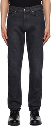 ZEGNA Gray Webbing Jeans