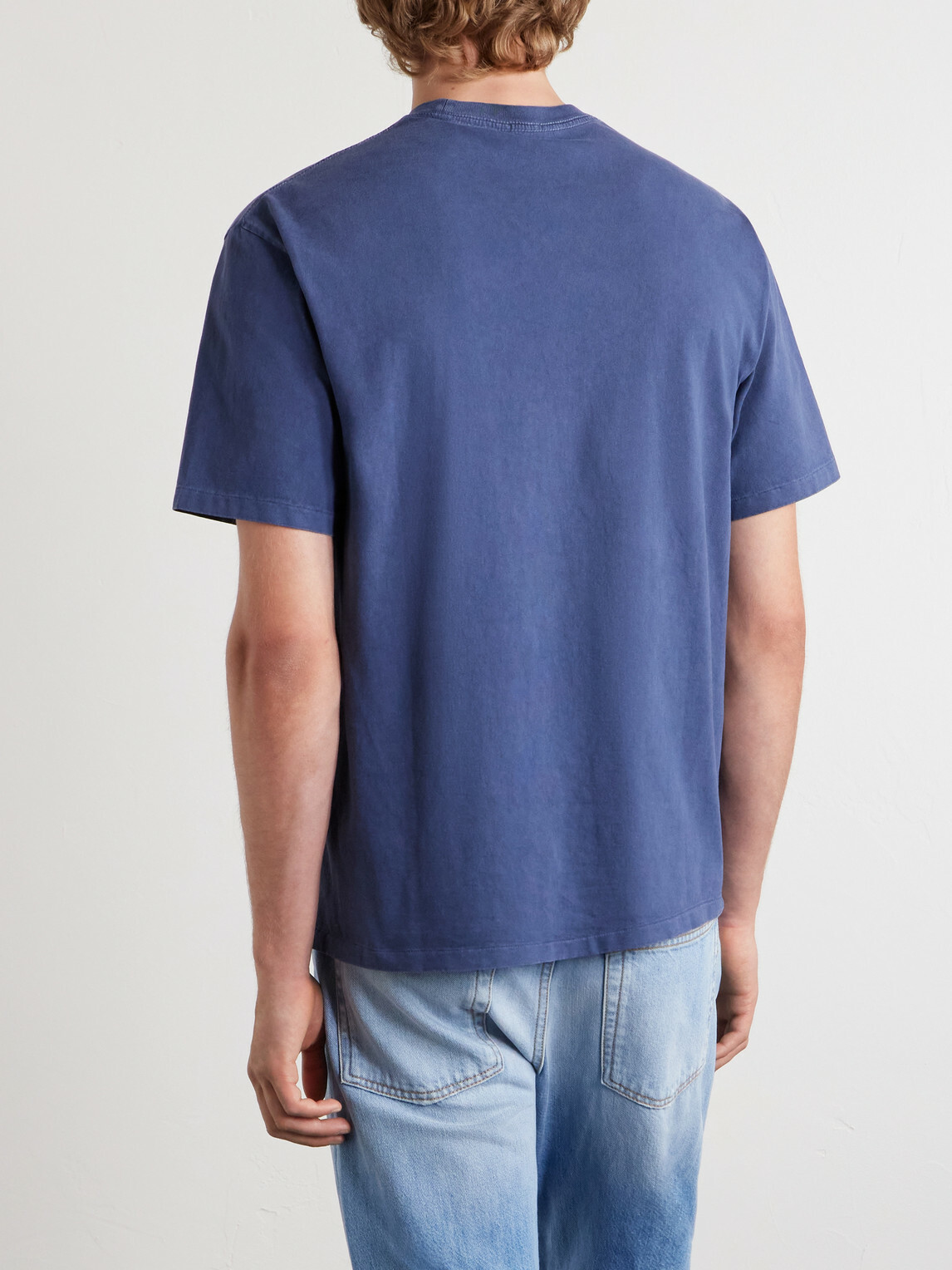 A.PRESSE - Cotton-Jersey T-Shirt - Blue