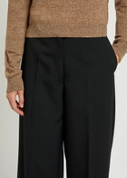 Calvin Klein Simone Wide-leg Wool Trousers Black