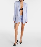 Alex Perry Low-rise satin crêpe miniskirt